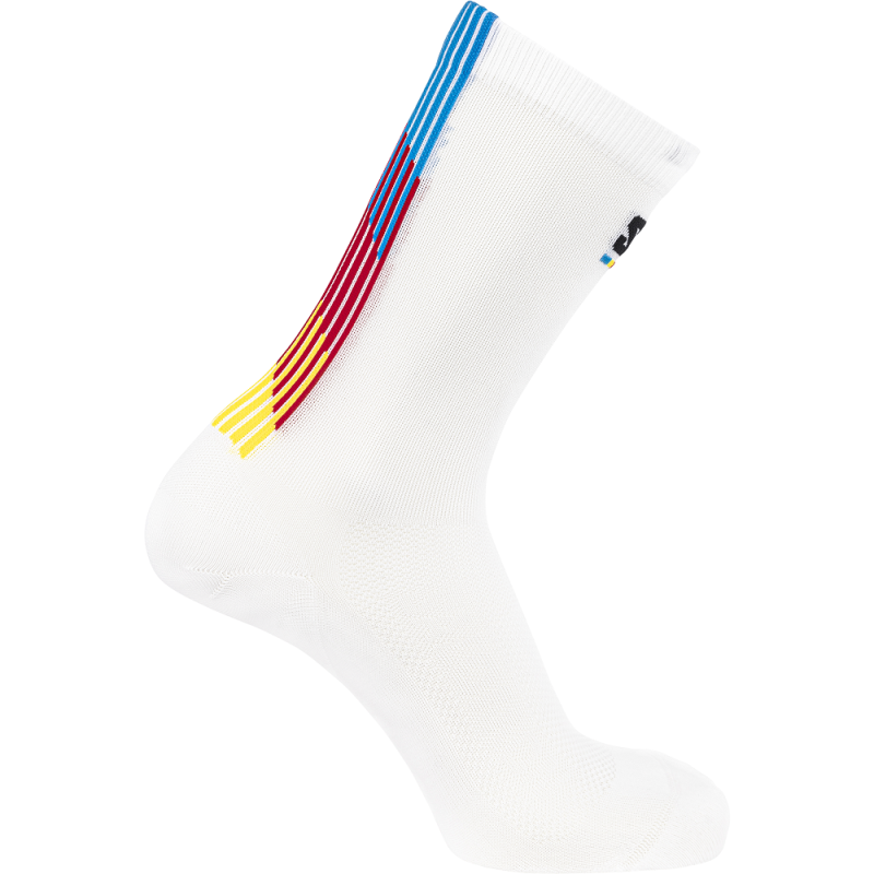 CALCETINES MONTAÑA UNISEX SALOMON PULSE RACE FLAG CREW CALCETINES MONTAÑA UNISEX SALOMON PULSE RACE FLAG CREW
